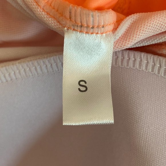 | NEW | Shely Women's Coral Orange 1 Piece Tummy Control Bathing Suit - Picture 3 of 3